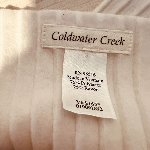 Womens Lot Of 2 Coldwater Creek Scarves Infinity Rectangle Scarf Boho Festival - Picture 5 of 8